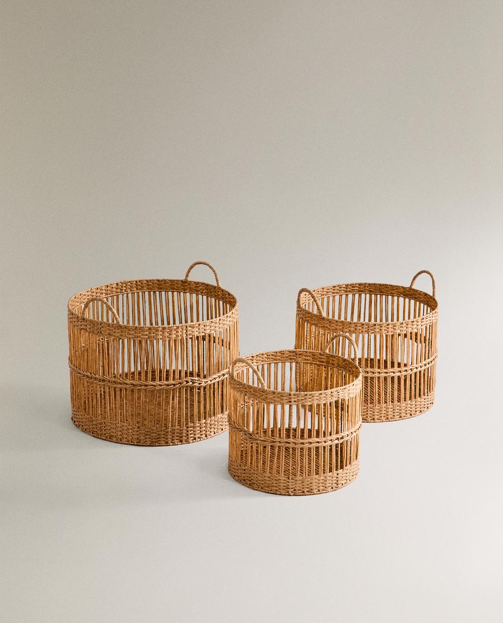 BASKET WITH HANDLES