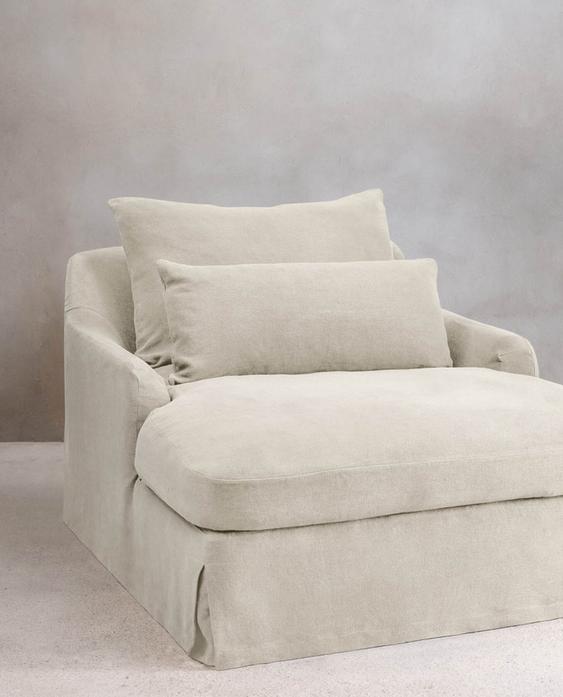 غلاف كتان للأريكة LOVESEAT 01 غلاف كتان للأريكة LOVESEAT 01