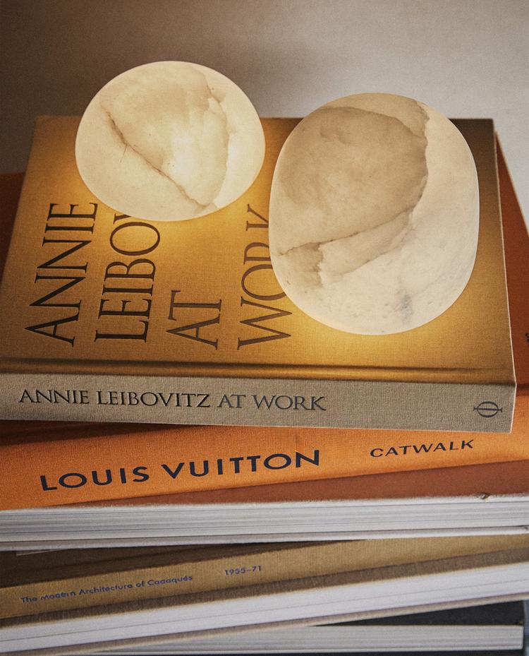 SEMI-OVAL ALABASTER TABLE LAMP SEMI-OVAL ALABASTER TABLE LAMP