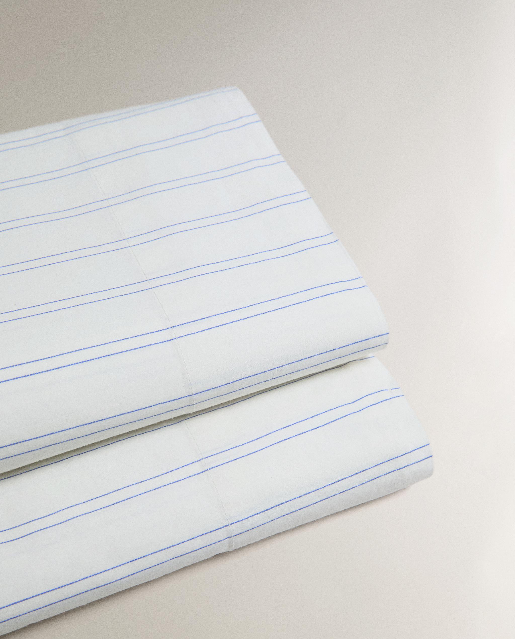 COTTON FLAT SHEET WITH DOUBLE STRIPES product thumbnail 6