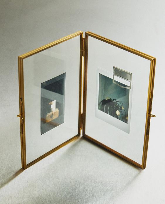 MARCO FOTO DOBLE DORADO