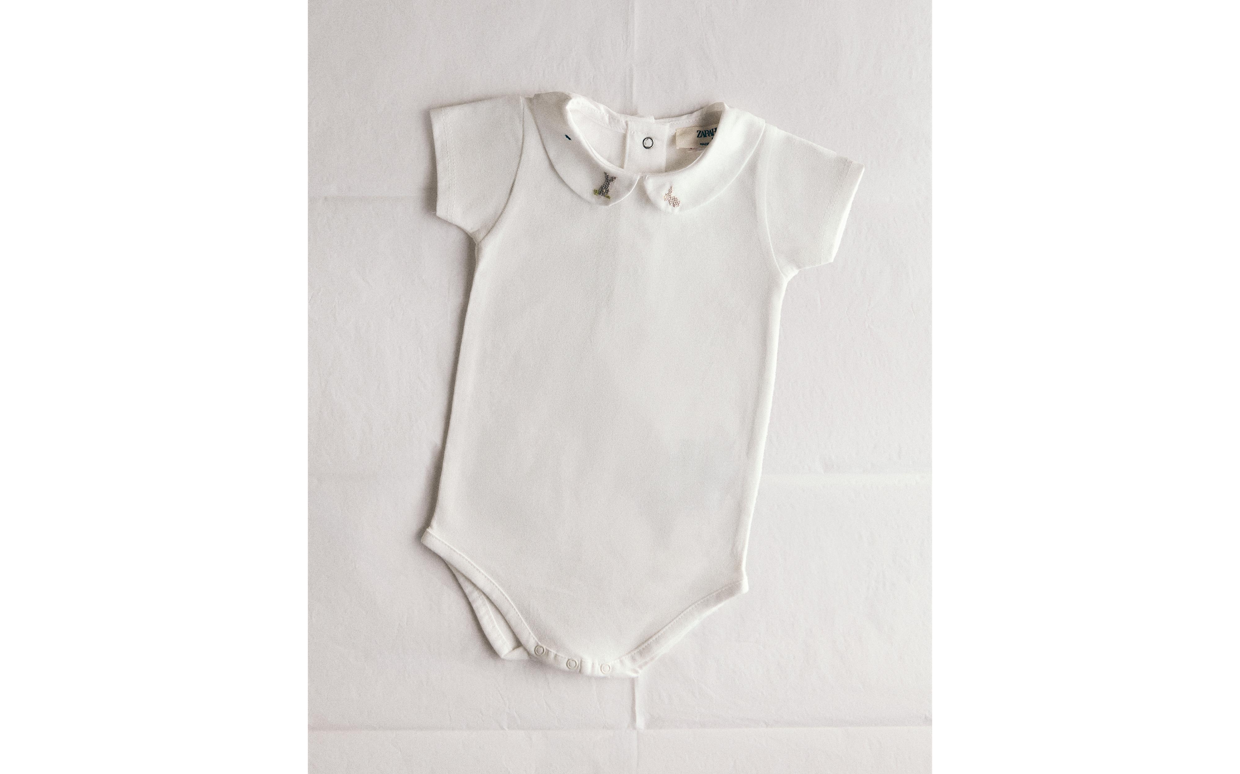 CHILDREN'S BODYSUIT WITH RABBITS AND FLOWERS product thumbnail 8