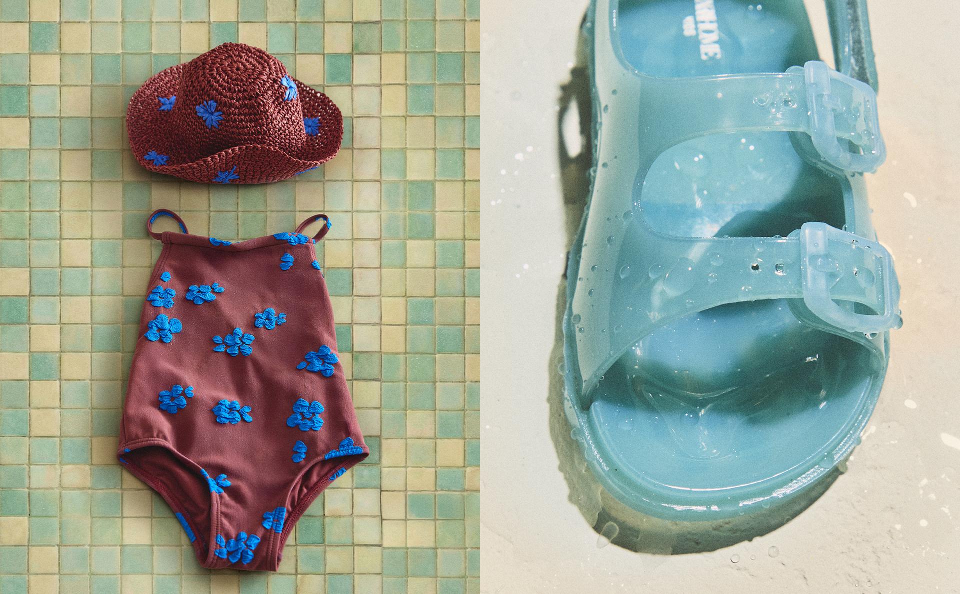 DEČJE SANDALE, ŠEŠIR I KUPAĆI KOSTIM ZA PLAŽU