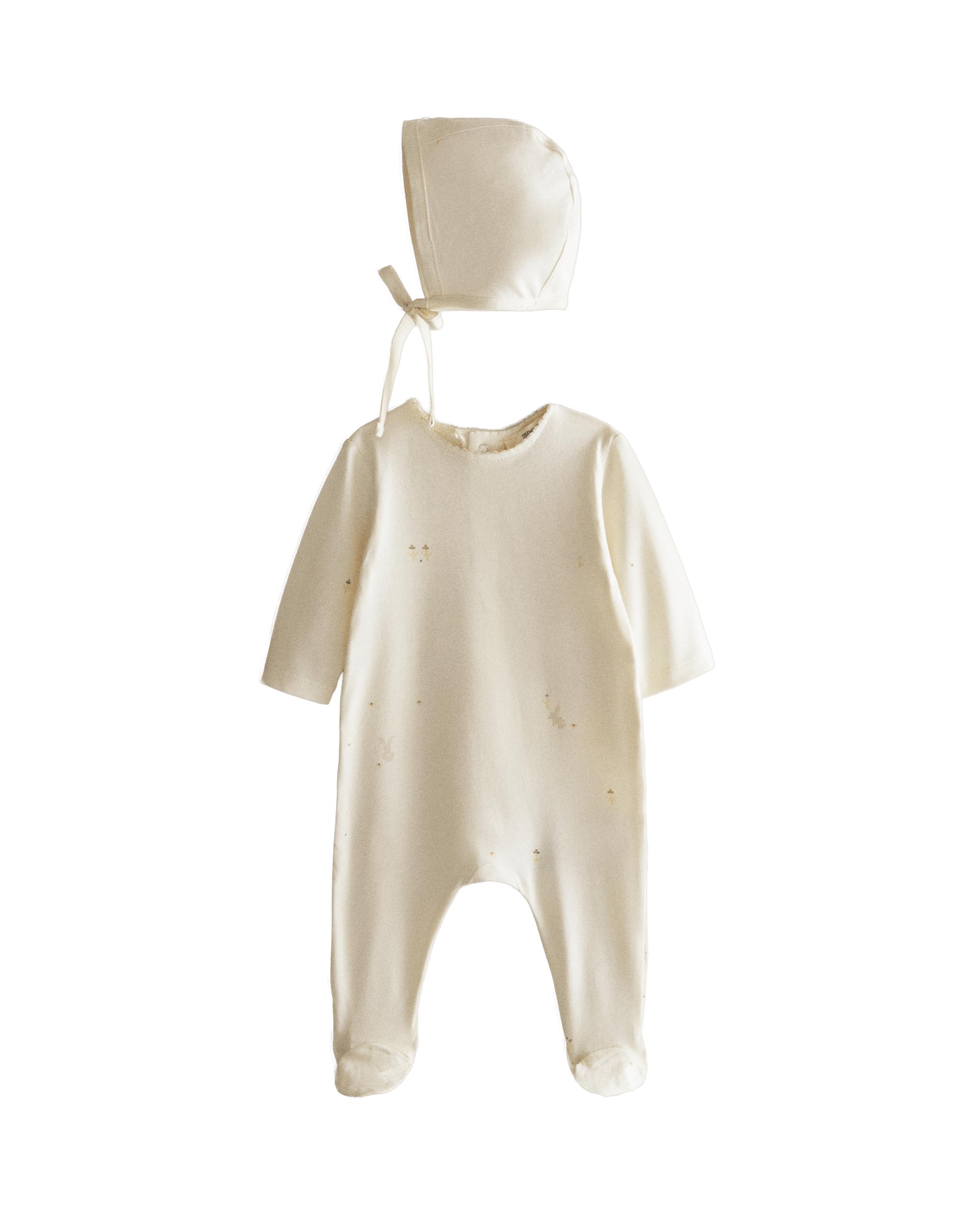 NEWBORN BABY SET WITH RABBITS AND FLOWERS product thumbnail 8