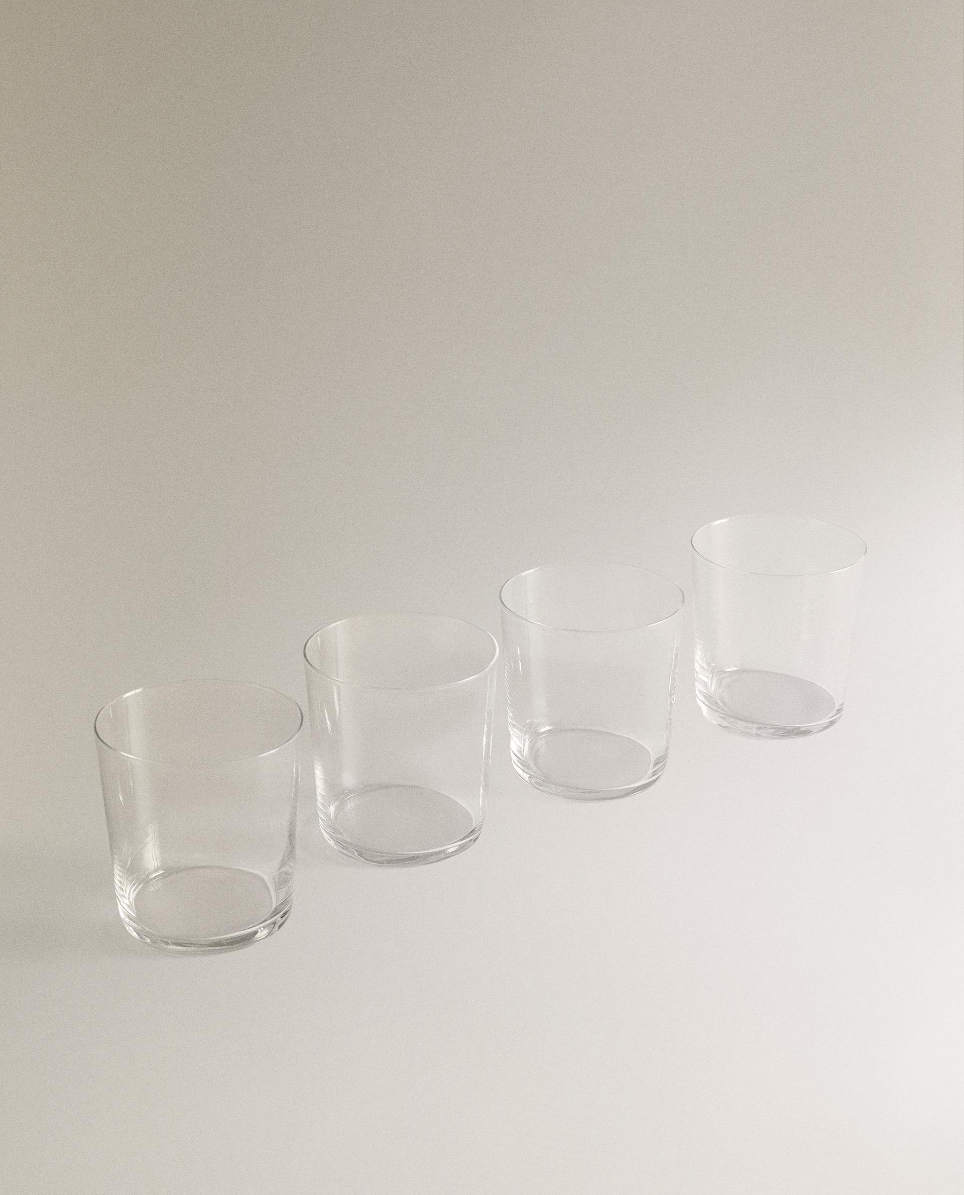 PACK VASOS VIDRIO ALTOS (PACK DE 4)