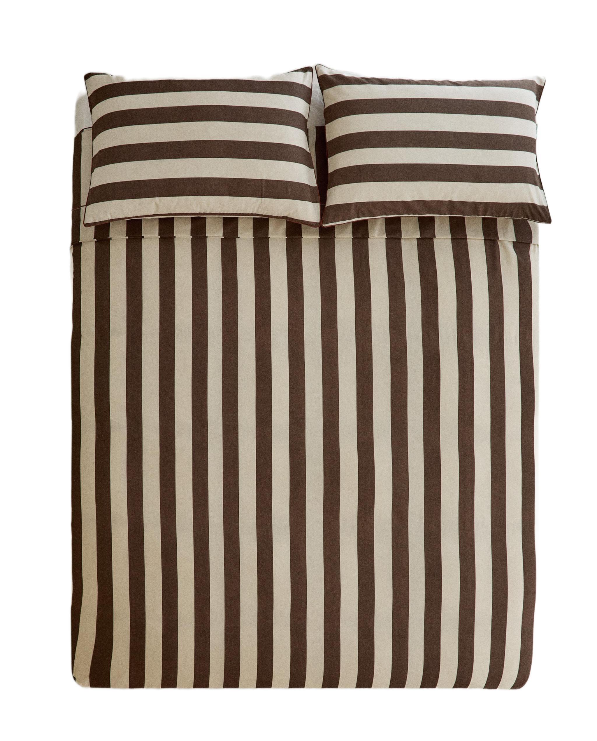 STRIPED WASHED COTTON DUVET COVER product thumbnail 19