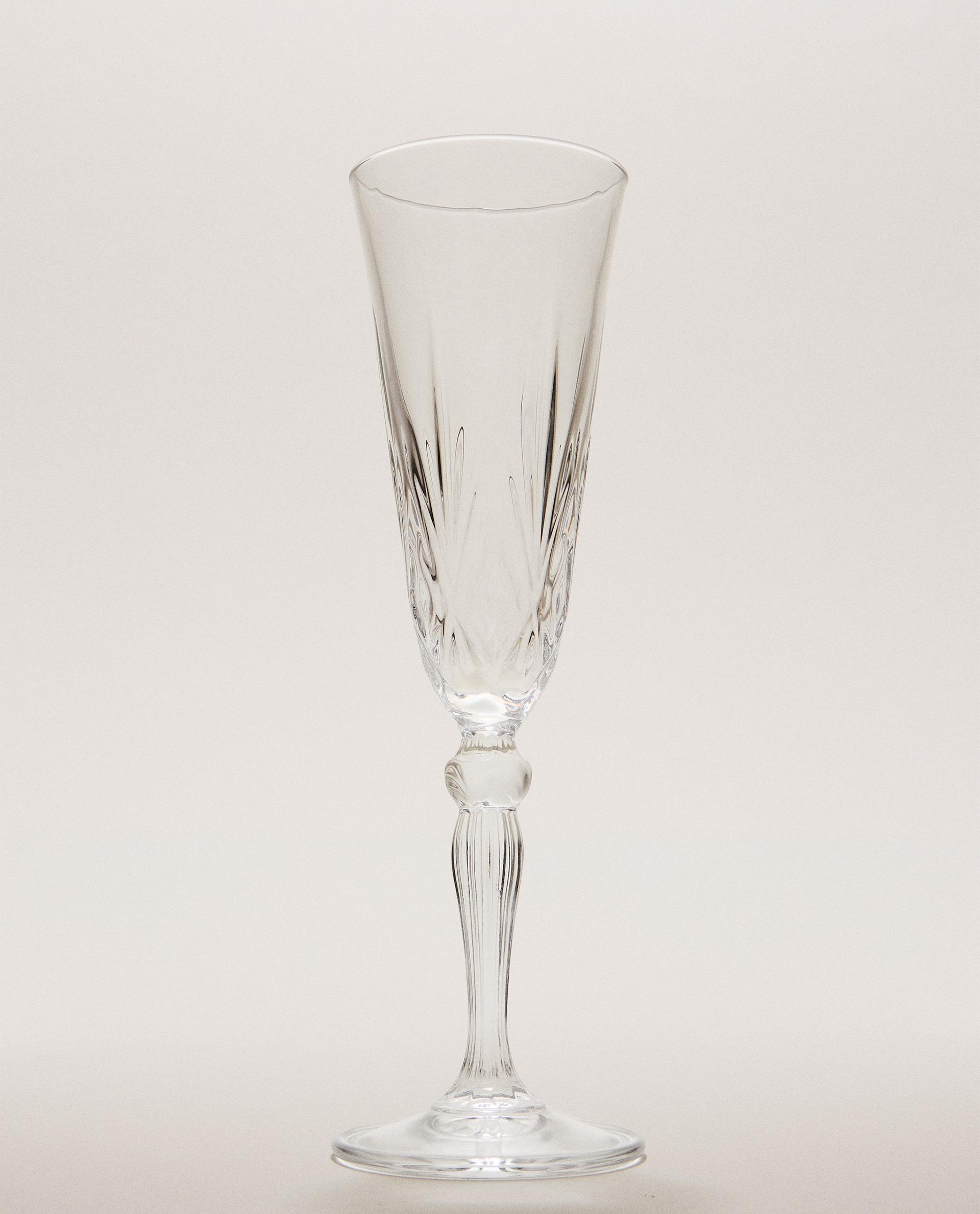 COPA FLAUTA CRISTALÍN TALLADA COPA FLAUTA CRISTALÍN TALLADA