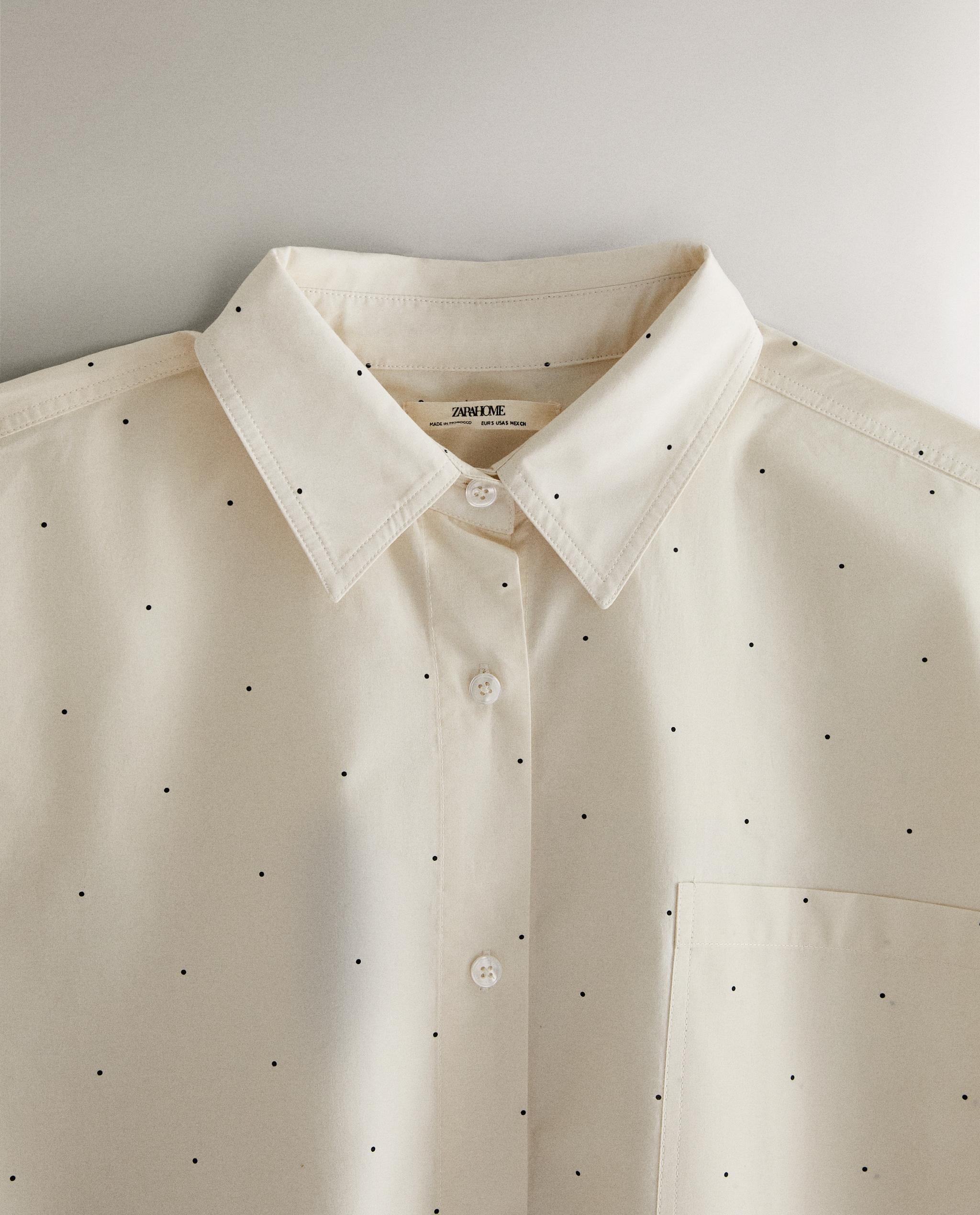 CHEMISE À POIS Zara Home Canada - Main Image