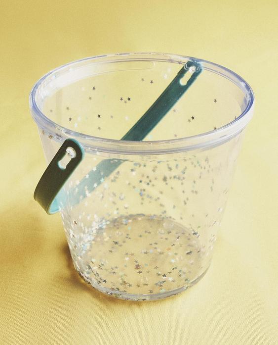 JOUET ENFANT SEAU PLAGE PAILLETTES