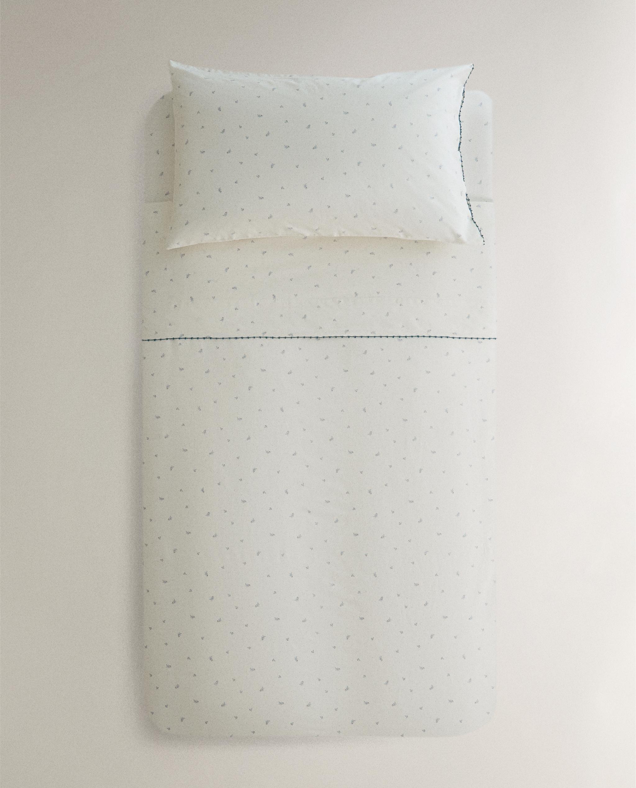 CHILDREN'S LEAF AND POLKA DOT COTTON DUVET COVER product thumbnail 2