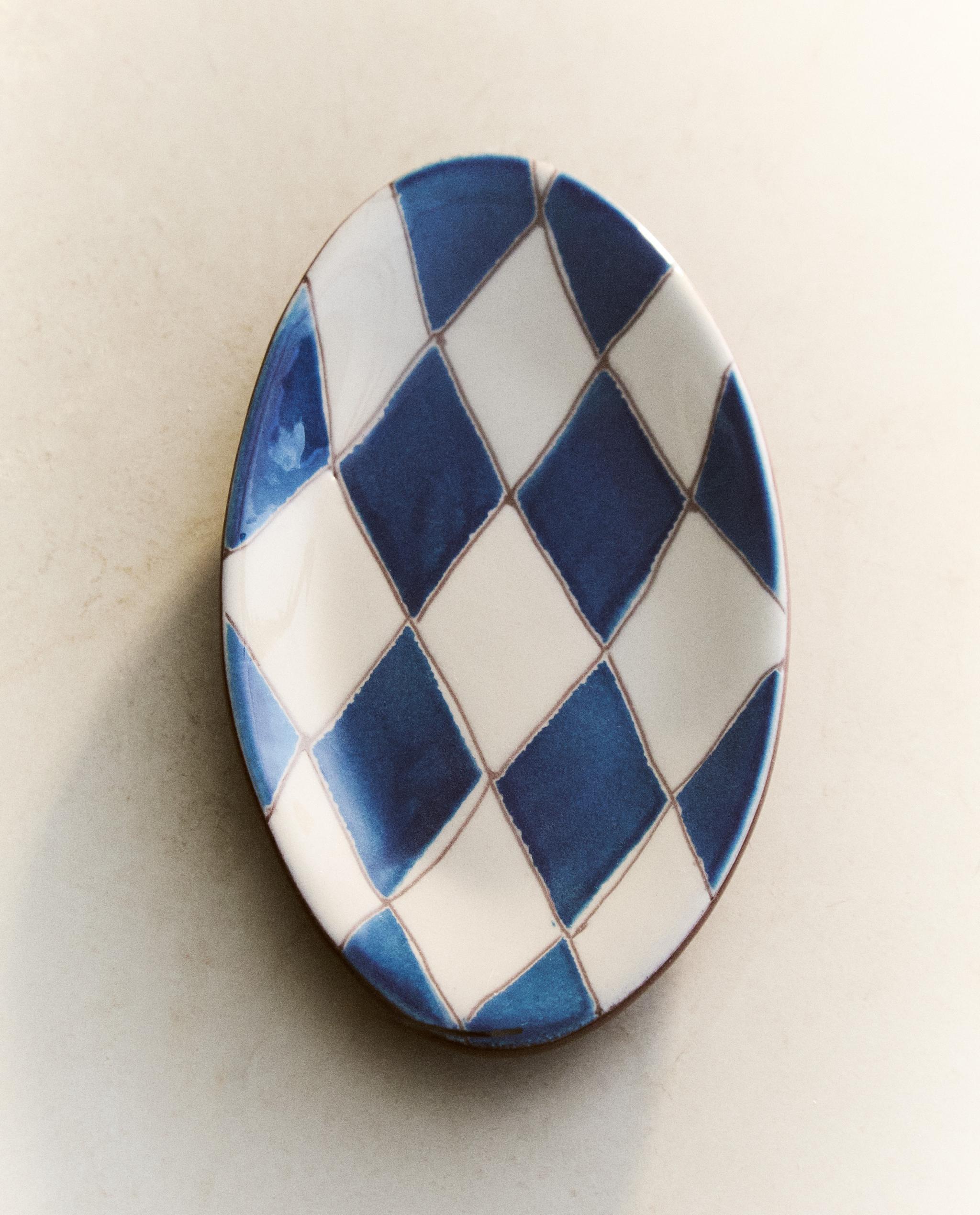 BLUE DIAMOND CERAMIC BATHROOM SOAP DISH product thumbnail 7