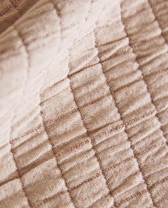 KIDS' CHECKED COTTON BEDSPREAD