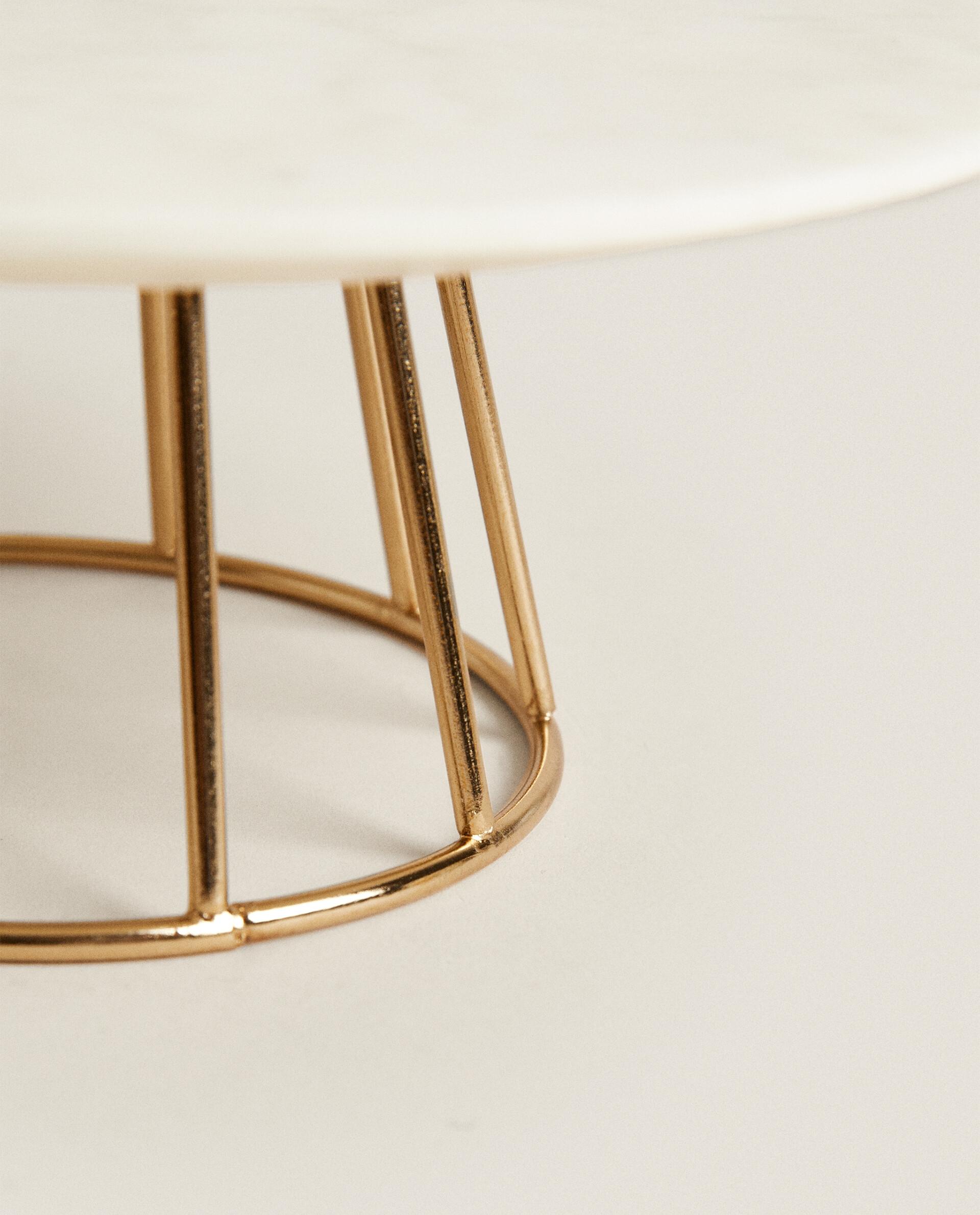MARBLE AND METAL TEALIGHT HOLDER product thumbnail 5