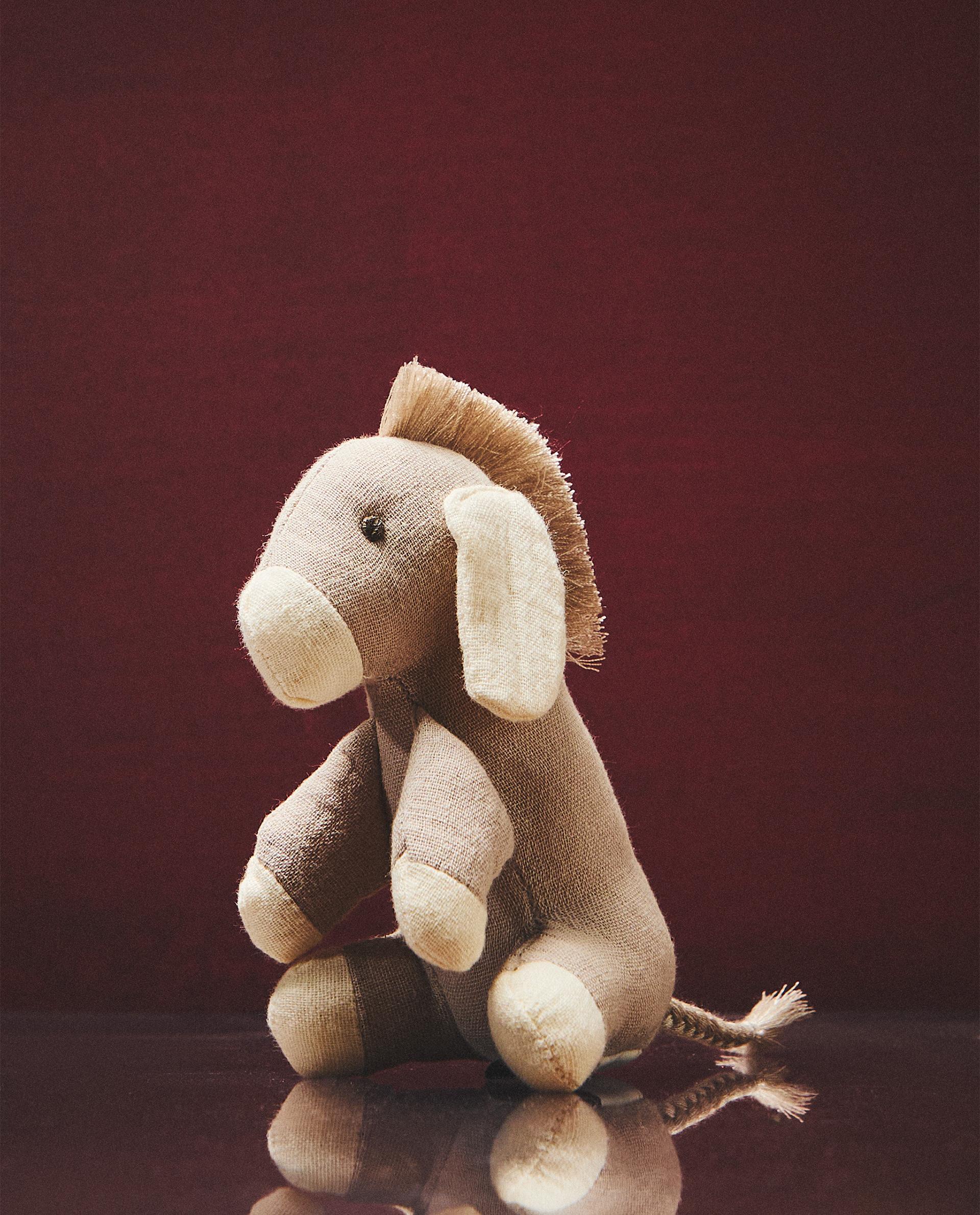 CHILDREN’S DONKEY SOFT TOY RATTLE