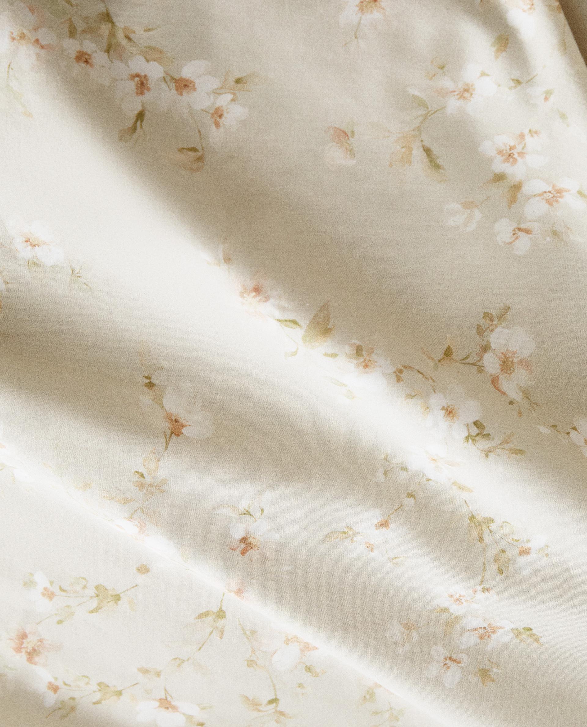 FLORAL PRINT FLAT SHEET