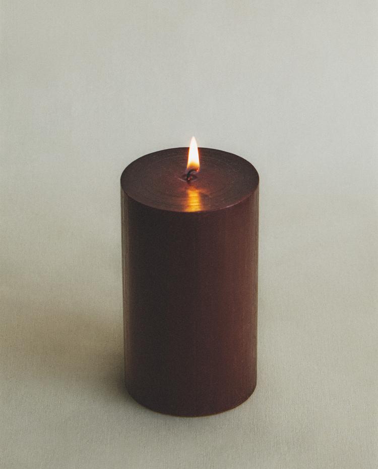 ДЕКОРАТИВНАЯ СВЕЧА ЦИЛИНДРИЧЕСКОЙ ФОРМЫ