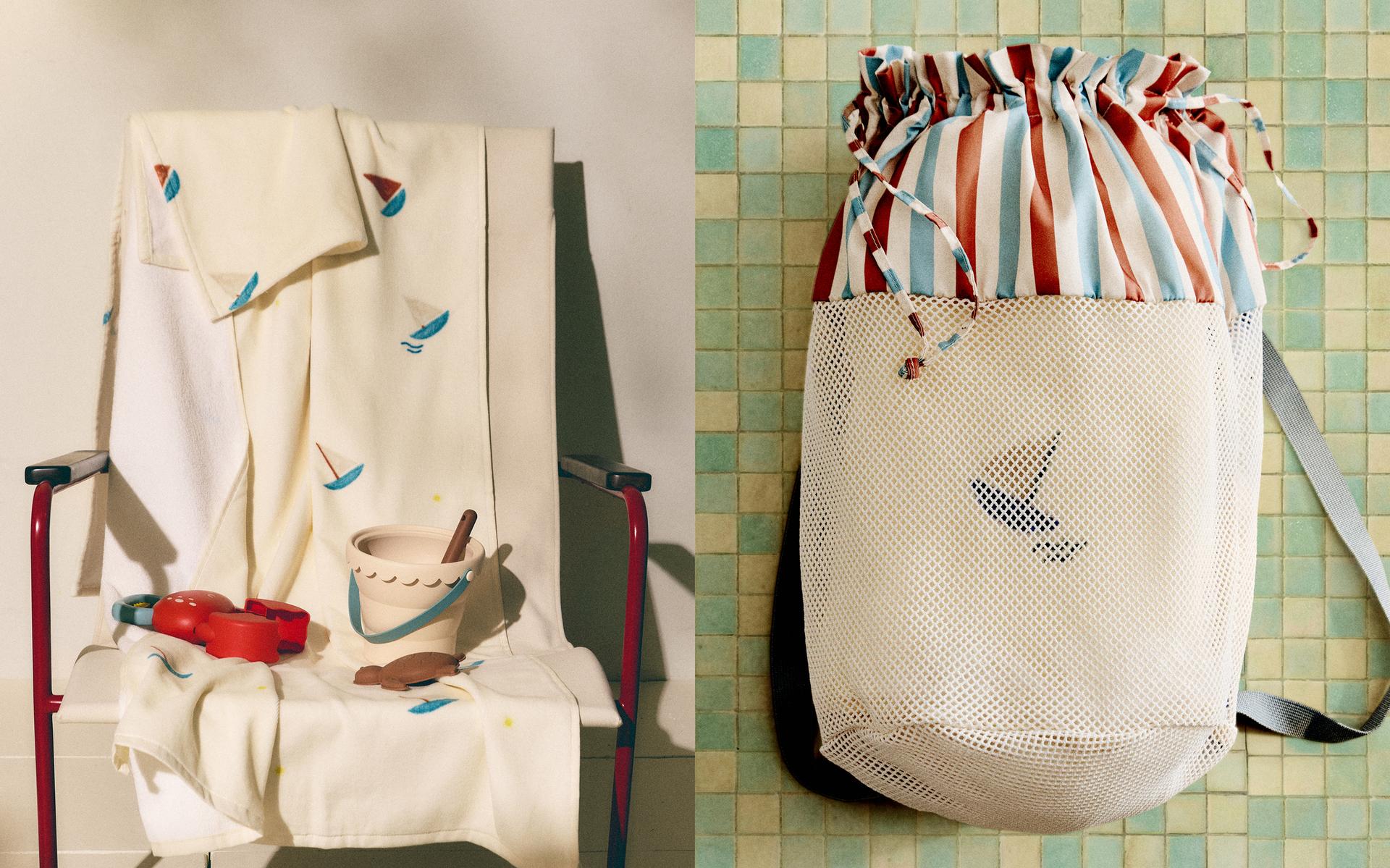 BRISAČA, NAHRBTNIK IN IGRAČE ZA NA PLAŽO