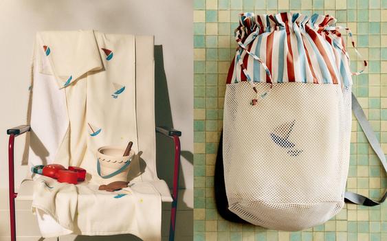 SERVIETTE DE BAIN, SAC À DOS BAC À SABLE ET JOUETS DE PLAGE ENFANTS