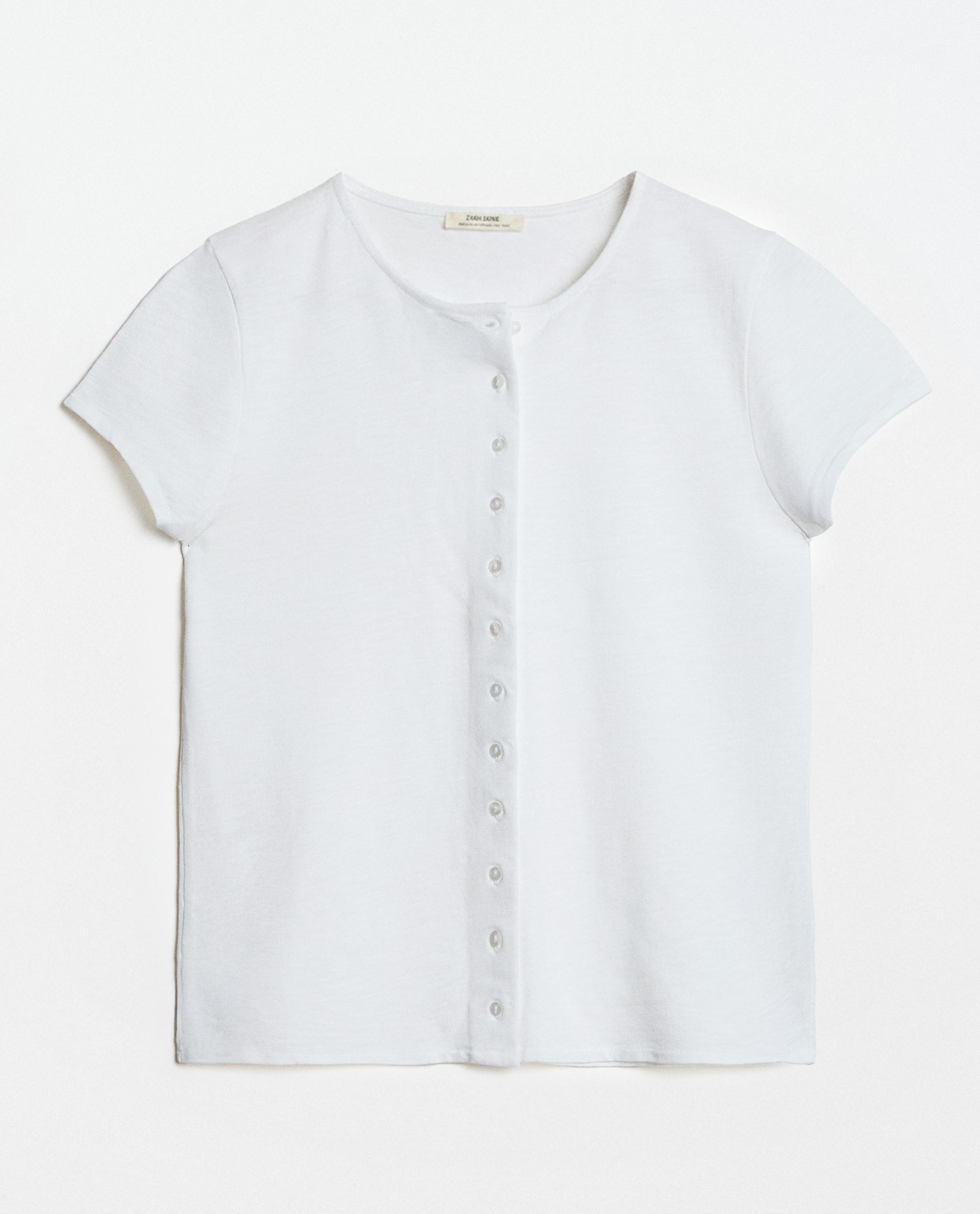 COTTON T-SHIRT WITH BUTTONS product thumbnail 8