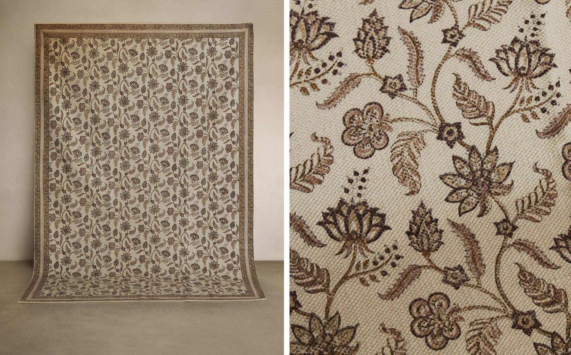 ALFOMBRA ESTAMPADO FLORAL