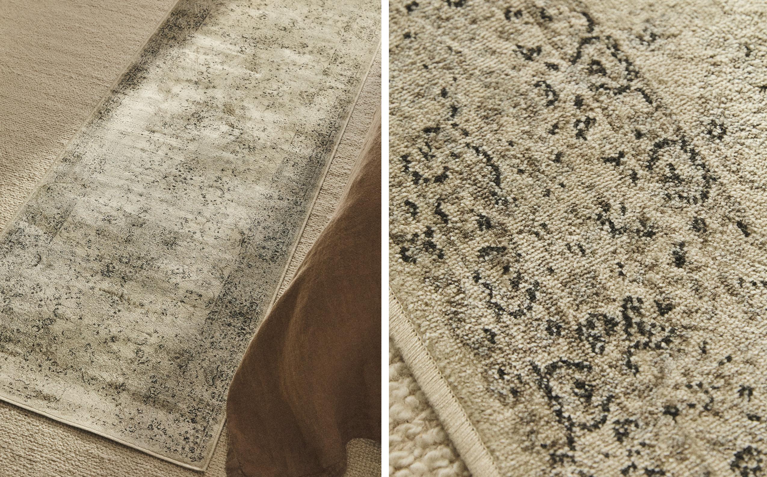 RECTANGULAR VINTAGE-EFFECT RUG