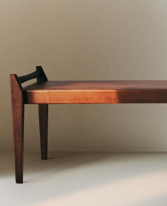 LONG WOODEN BENCH