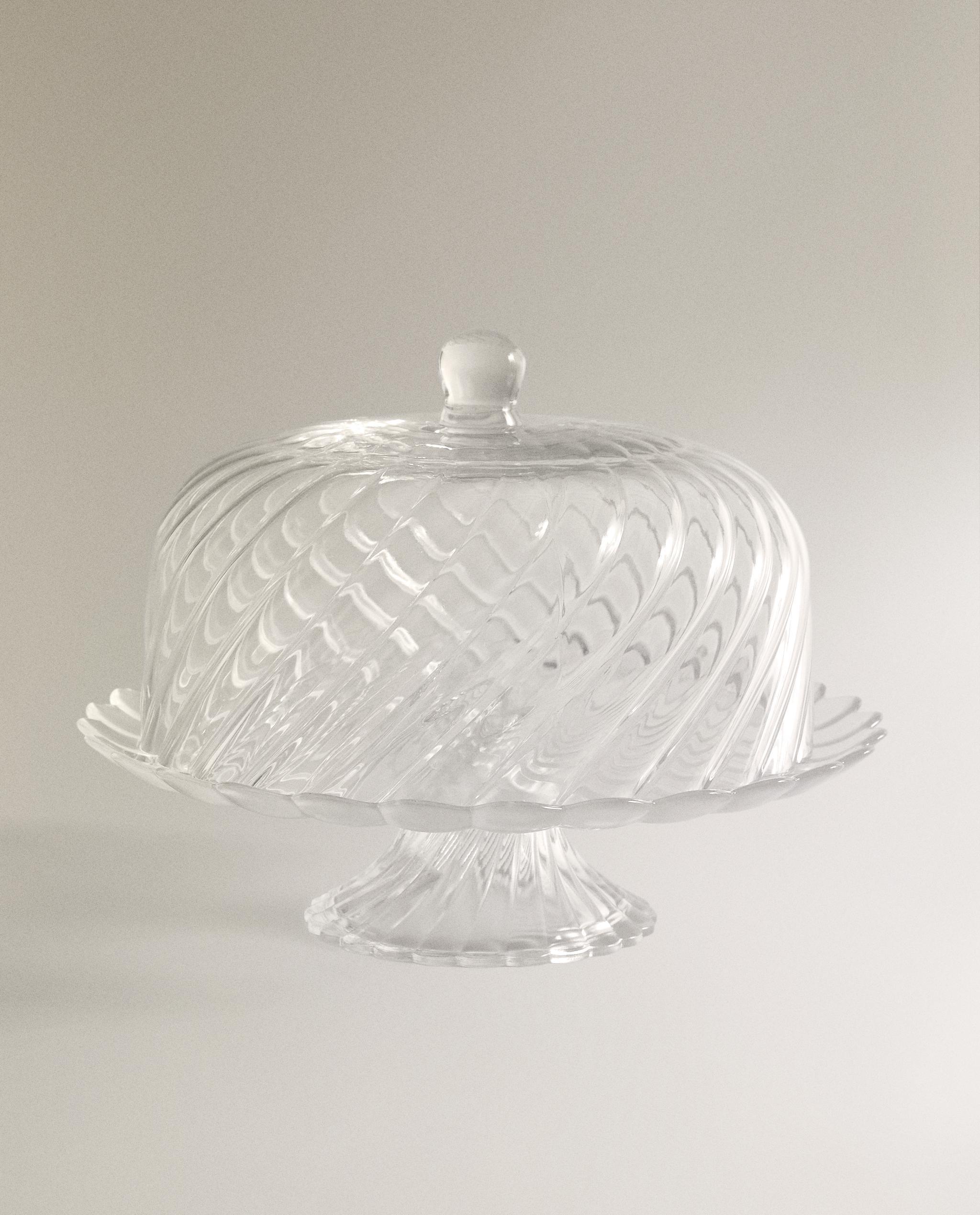 リーフリースとストライプガラスケーキスタンド | Zara Home 日本/Japan