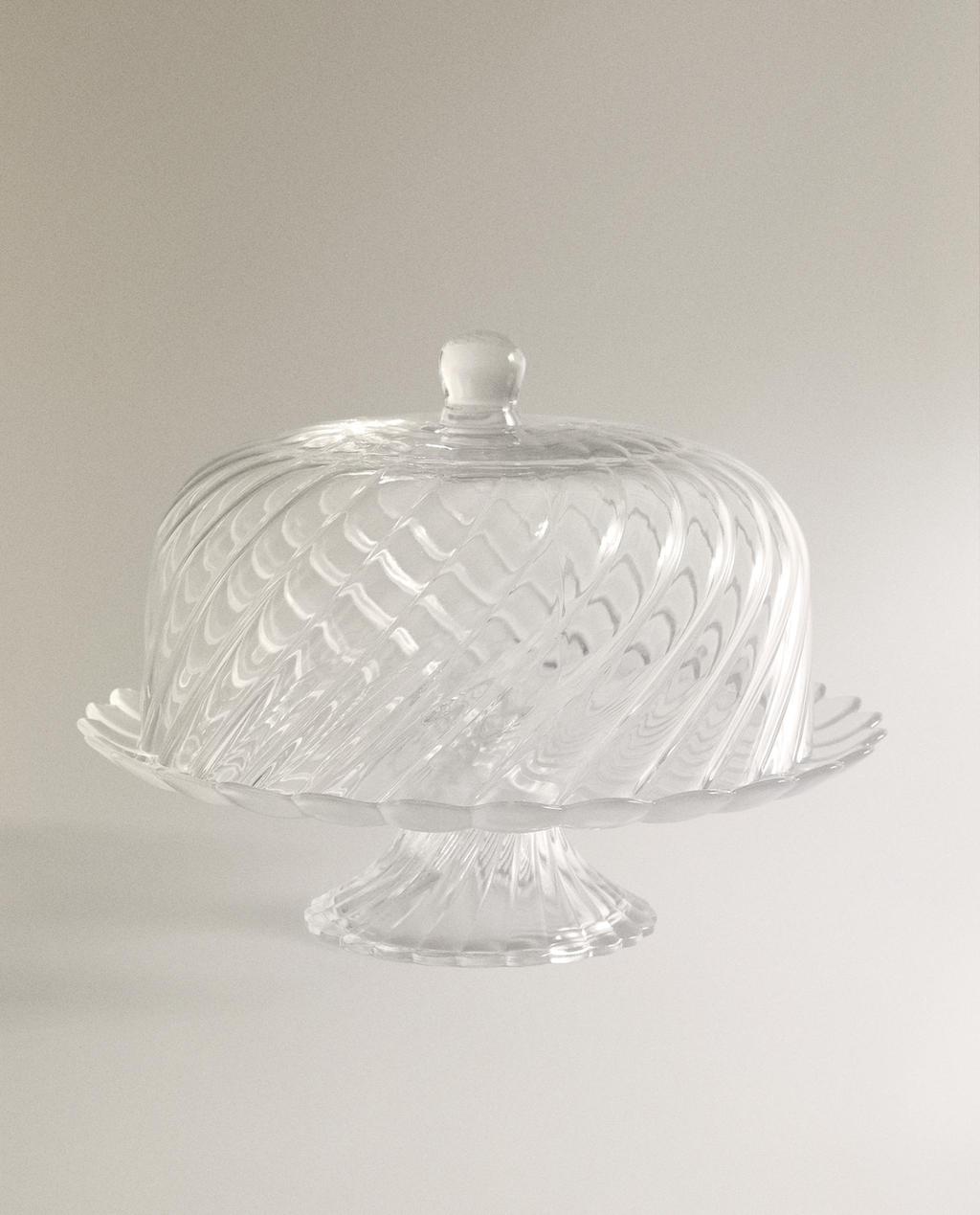 스트라이프 크리스탈 케이크 스탠드 스트라이프 크리스탈 케이크 스탠드