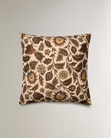 HOUSSE DE COUSSIN IMPRIMÉ FLEURI