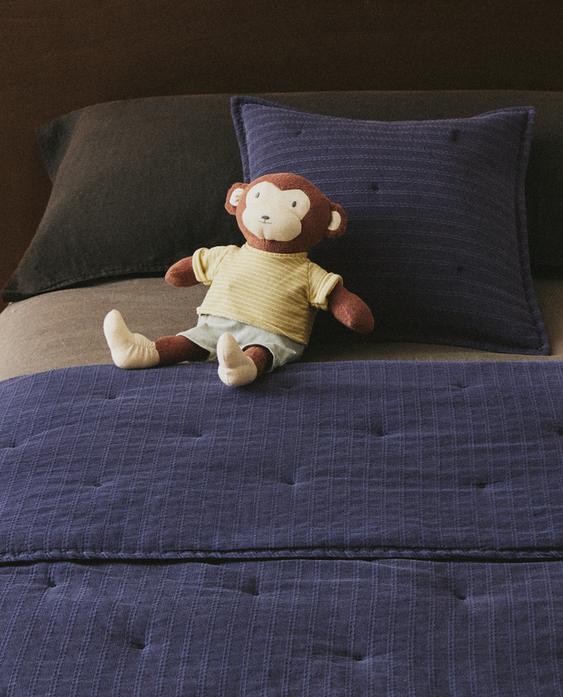 ÇİZGİLİ JAKARLI ÇOCUK YORGANI