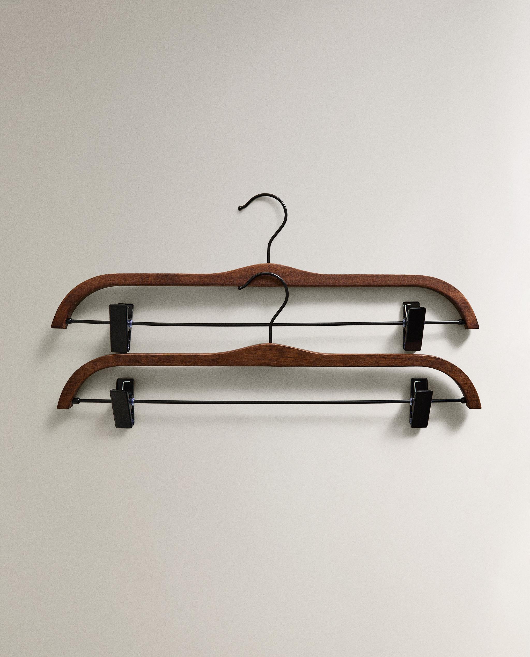 PACK OF WOODEN FINISH SKIRT HANGERS (PACK OF 2) product thumbnail 7