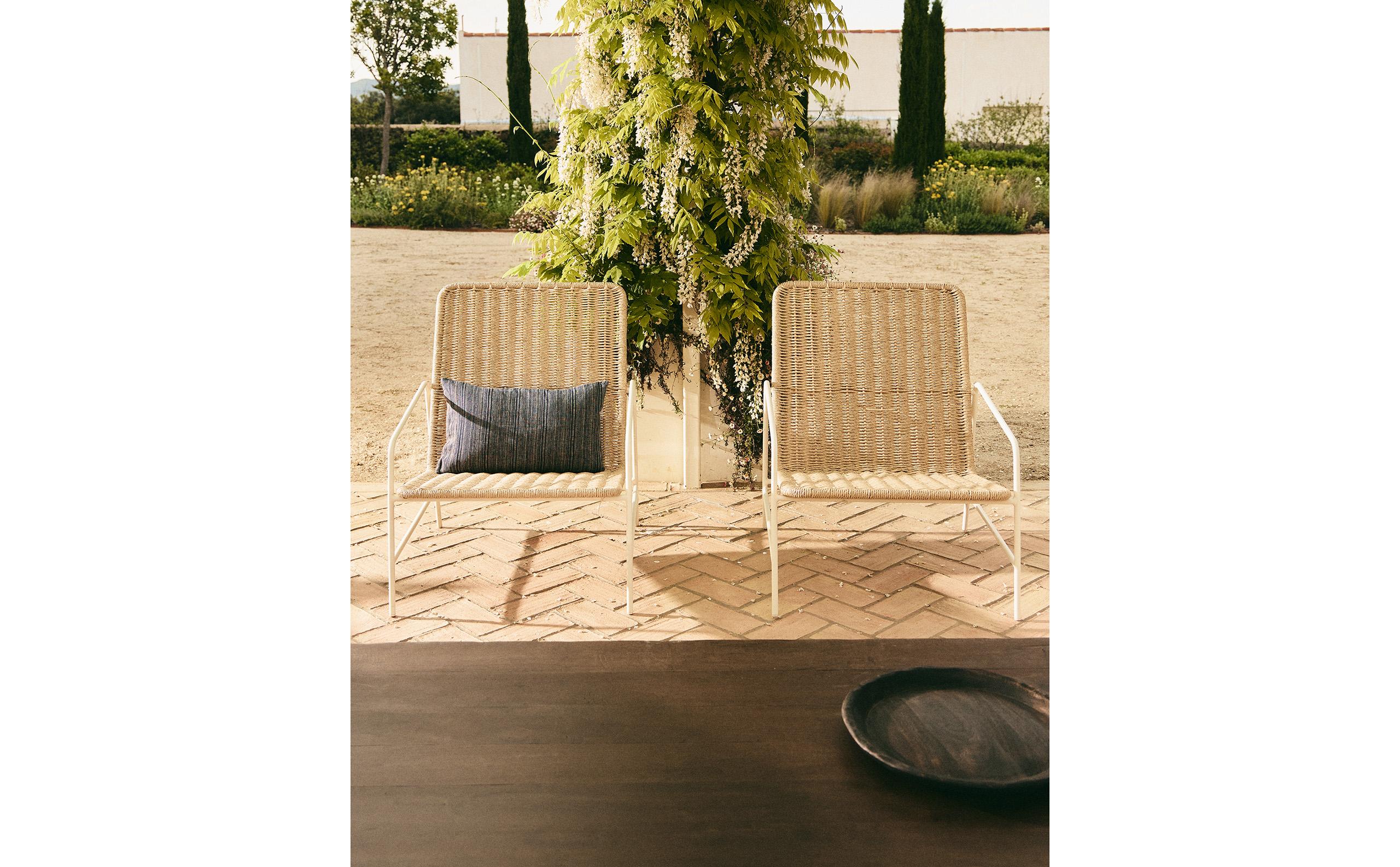 WOVEN OUTDOOR CHAIR WITH METAL FRAME | Zara Home United States of