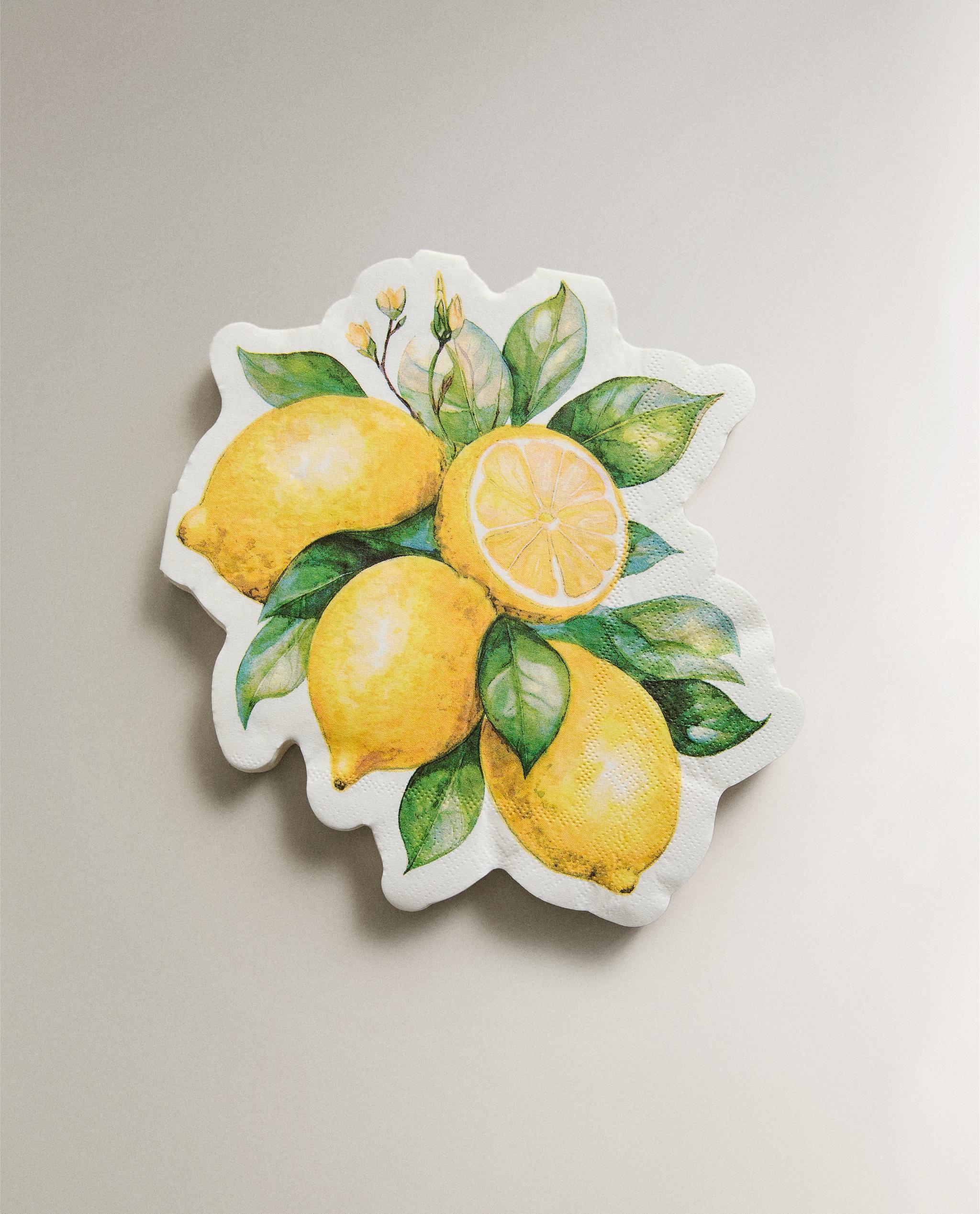 PACK OF LEMON PAPER NAPKINS (PACK OF 20) product thumbnail 4