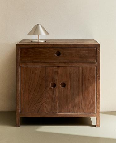 ELM WOOD SIDE TABLE