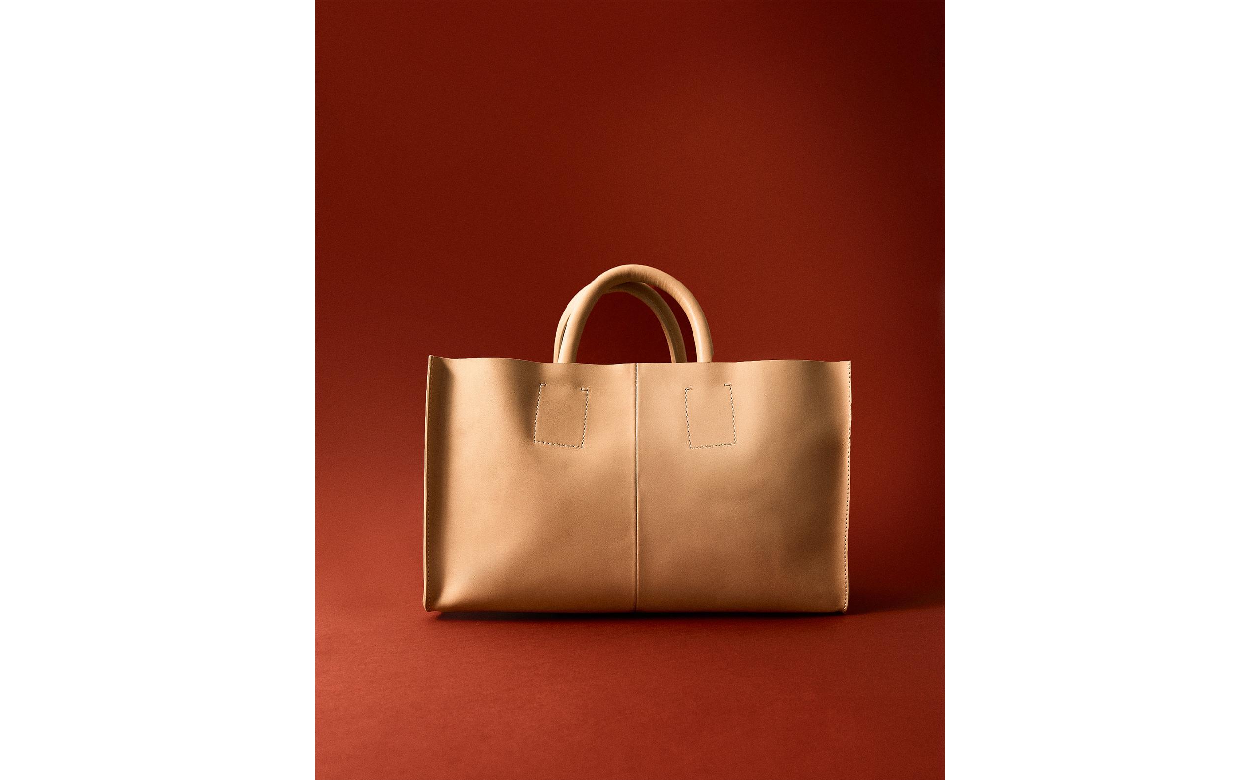 LEATHER MINI TOTE BAG