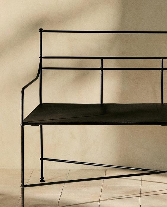 DOUBLE FORGED METAL BENCH