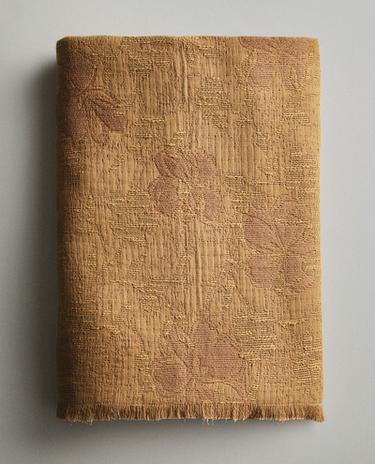 FLORAL JACQUARD THROW