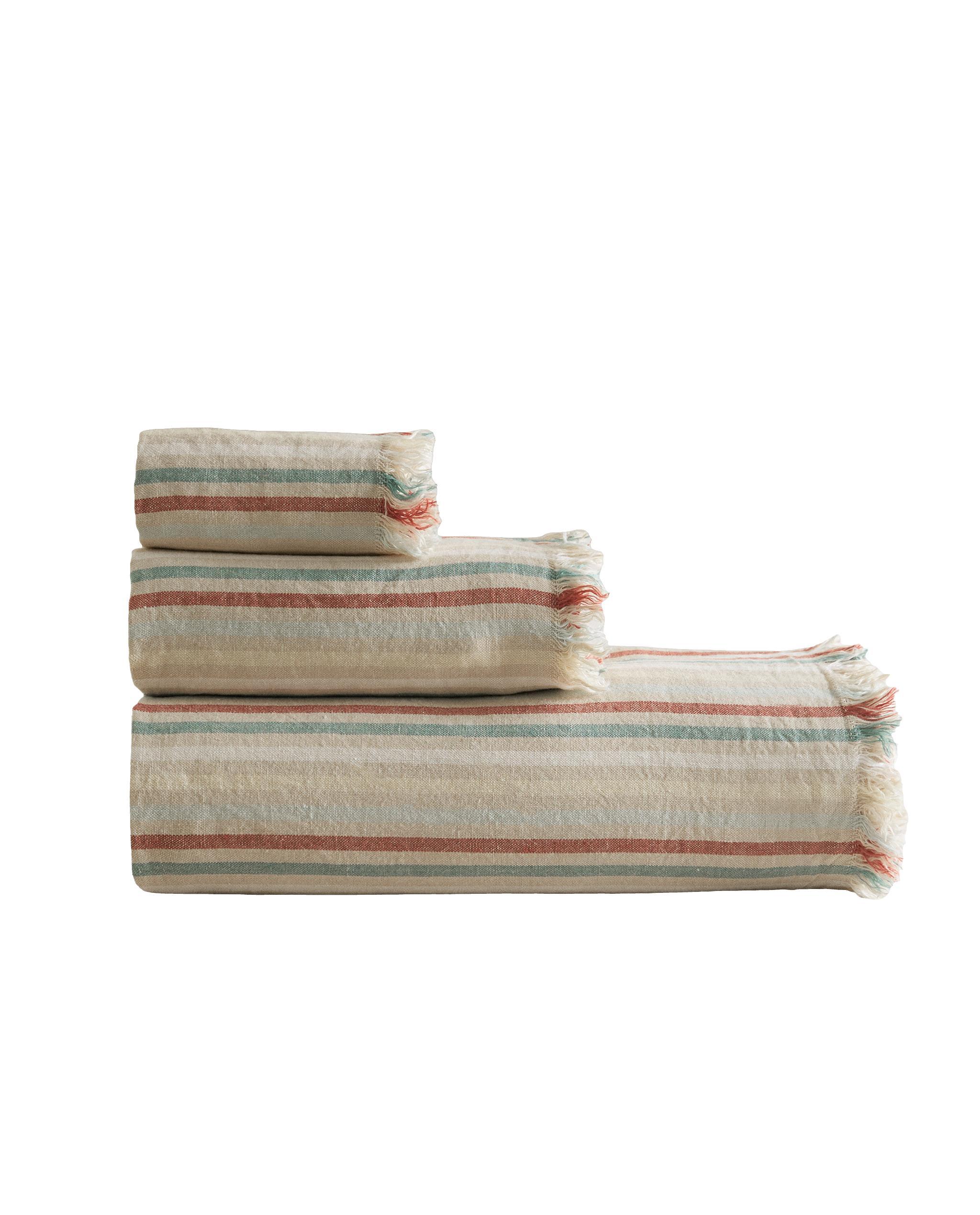 STRIPED LINEN BATH TOWEL product thumbnail 3
