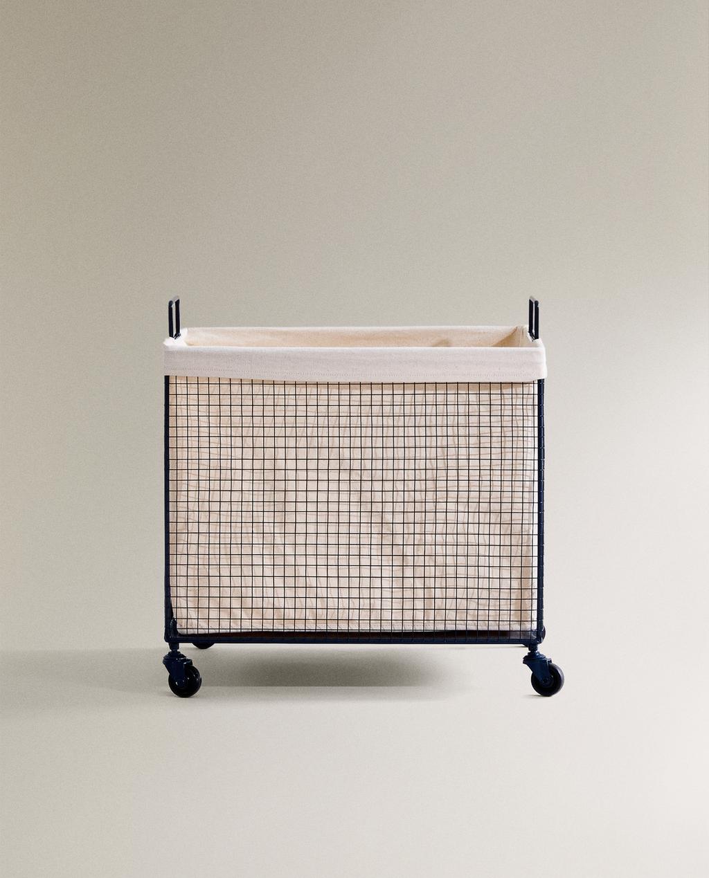 TEKERLEKLİ METAL ÇOCUK SEPETİ