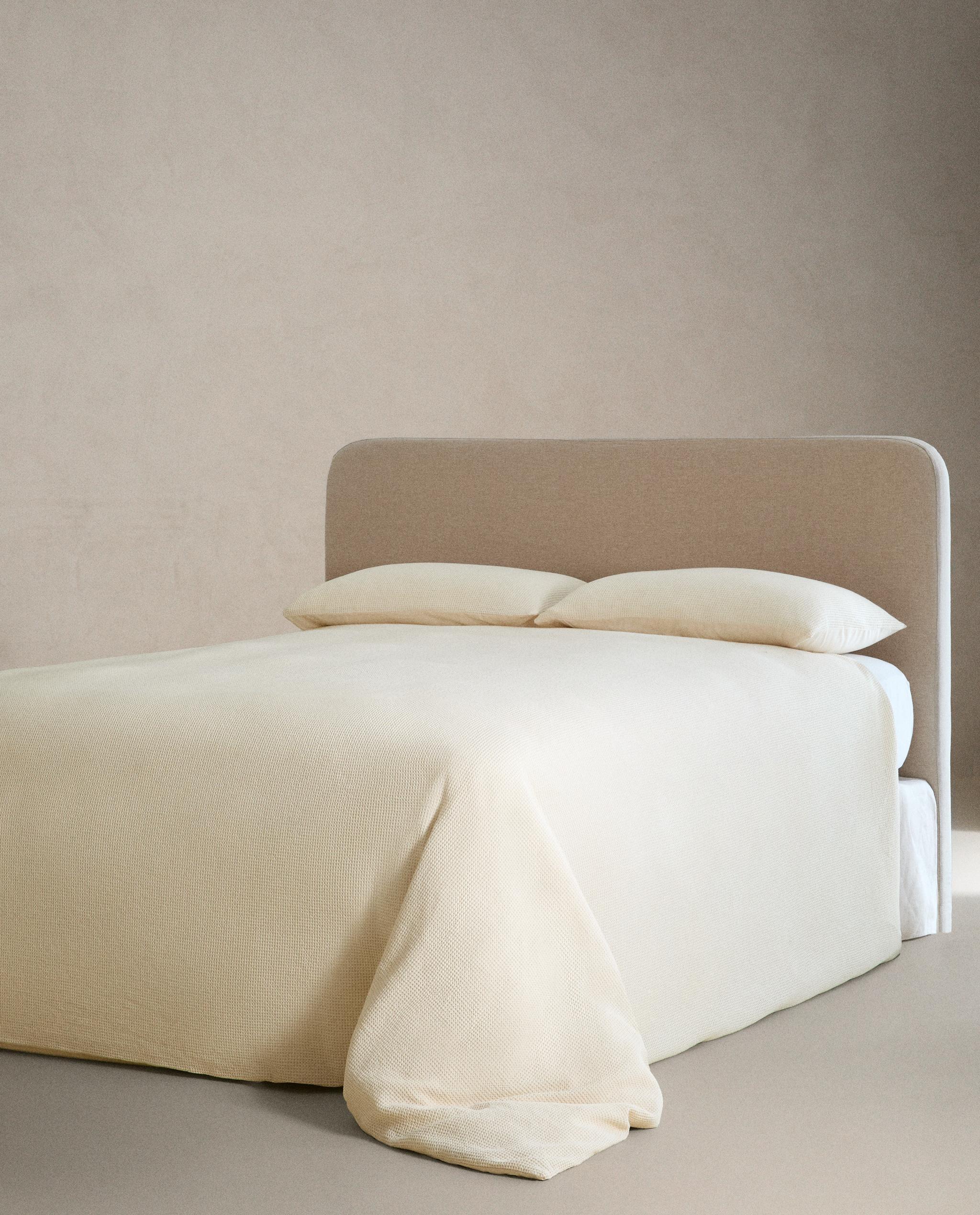 MINI WAFFLE-KNIT COTTON DUVET COVER product thumbnail 16
