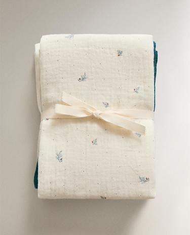 FLORAL BABY MUSLIN CLOTHS (PACK OF 3)