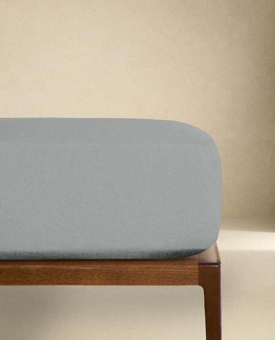 WASHED LINEN FITTED SHEET | 30 CM HIGH (140 GXM²)