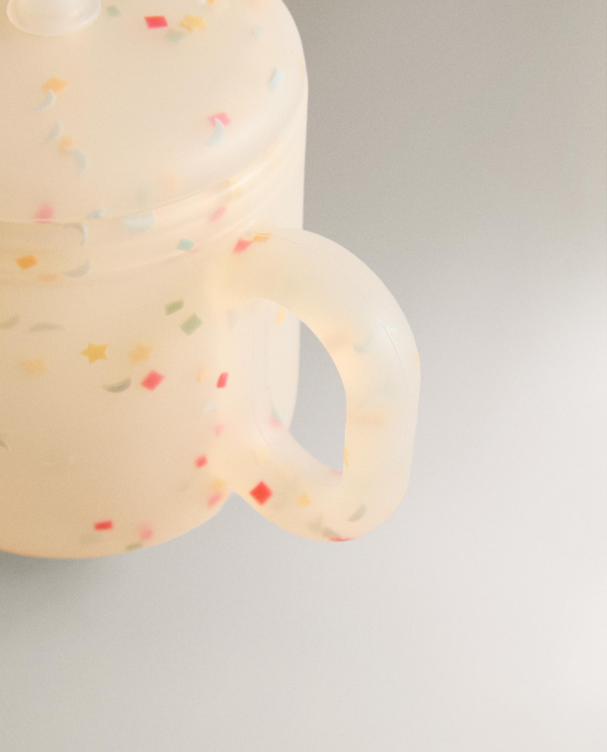 KIDS' SILICONE CONFETTI TUMBLER WITH STRAW product thumbnail 5