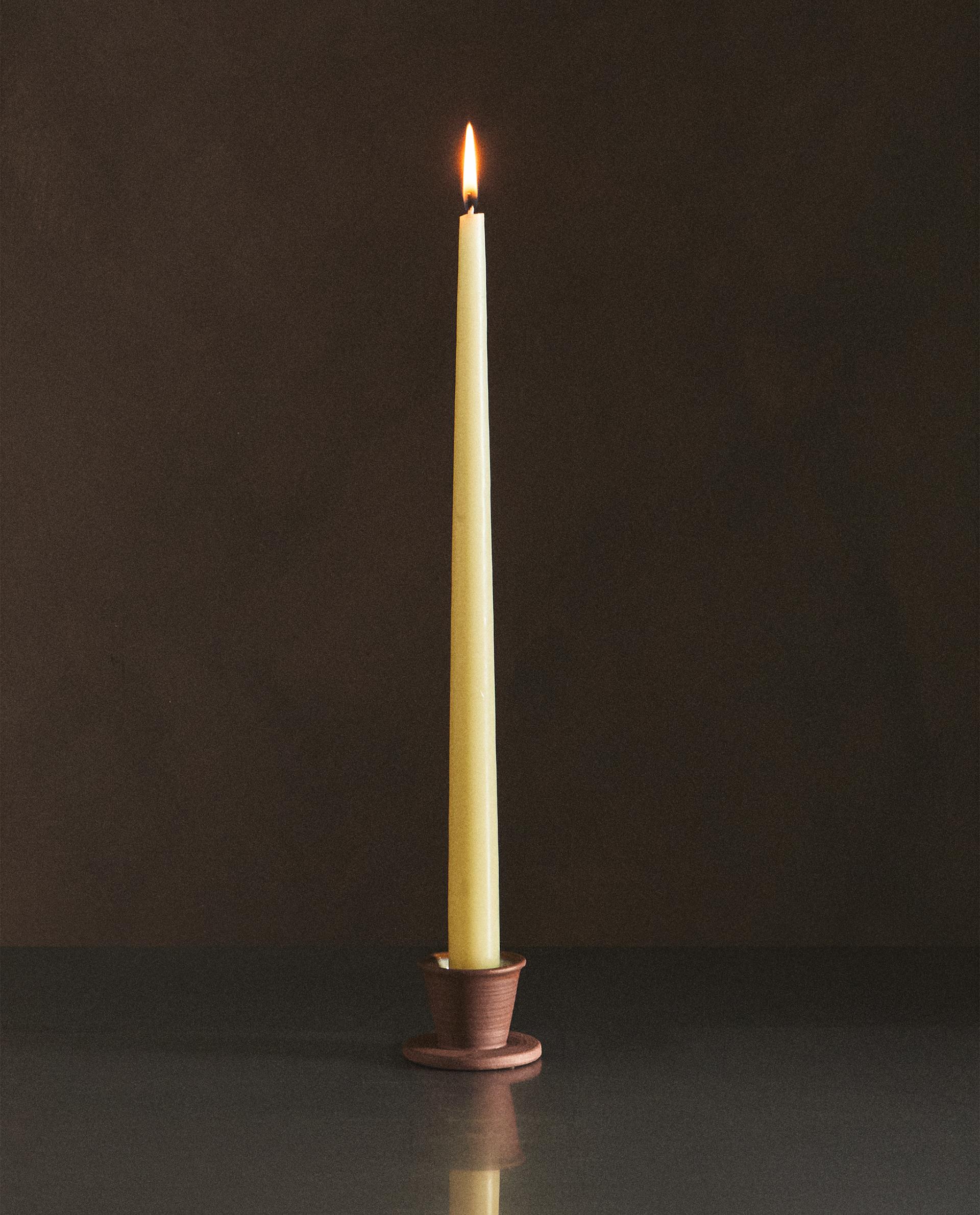 TERRACOTTA CANDLEHOLDER