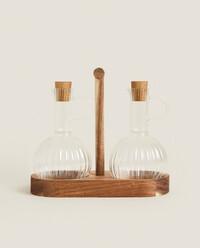 BOROSILICATE AND WOOD CRUET SET product thumbnail 10