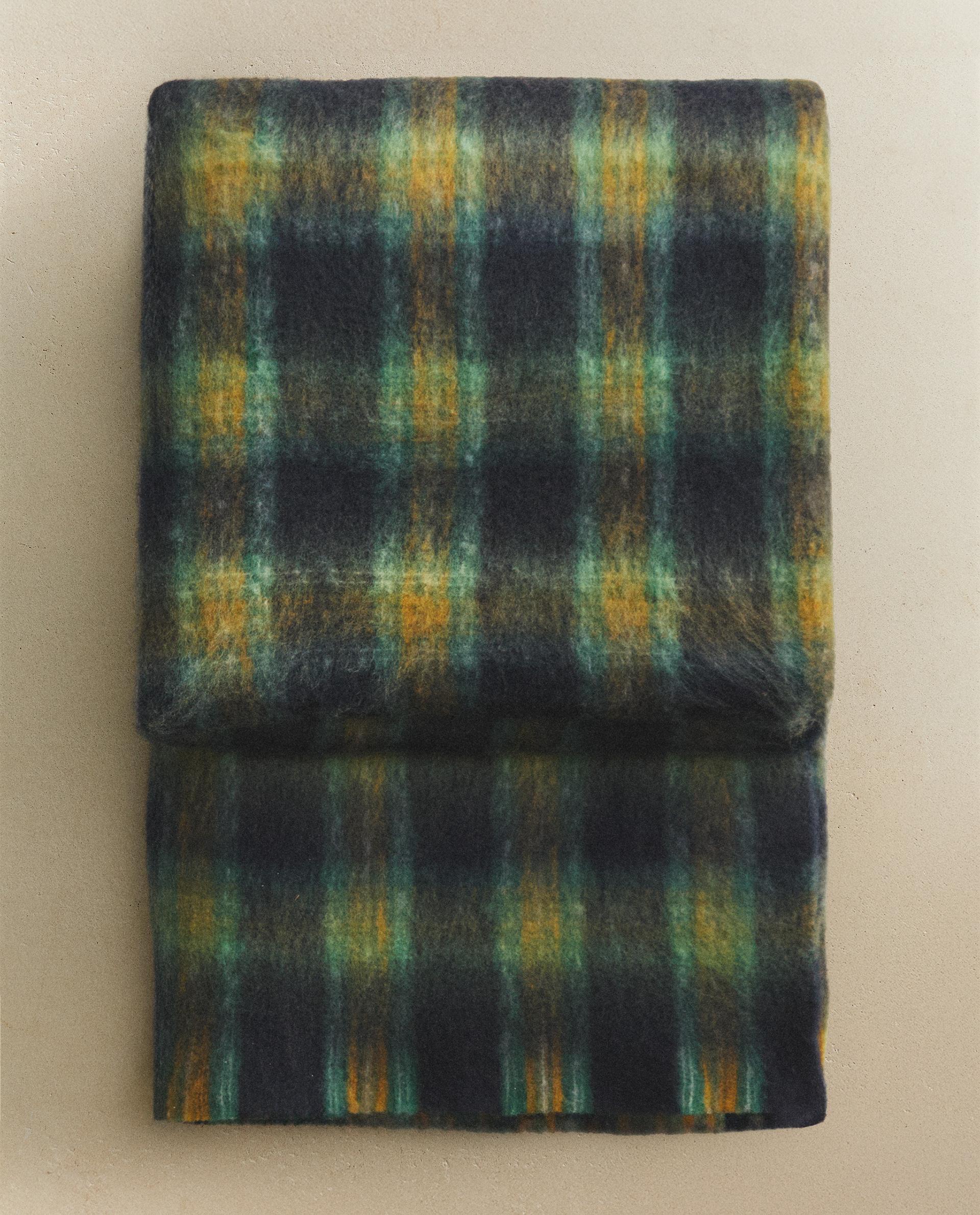 ソフトブランケット チェック フリンジ | Zara Home 日本/Japan