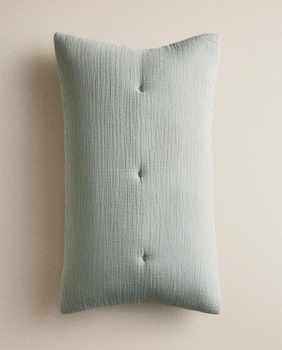 KIDS' PLAIN MUSLIN CUSHION COVER KIDS' PLAIN MUSLIN CUSHION COVER