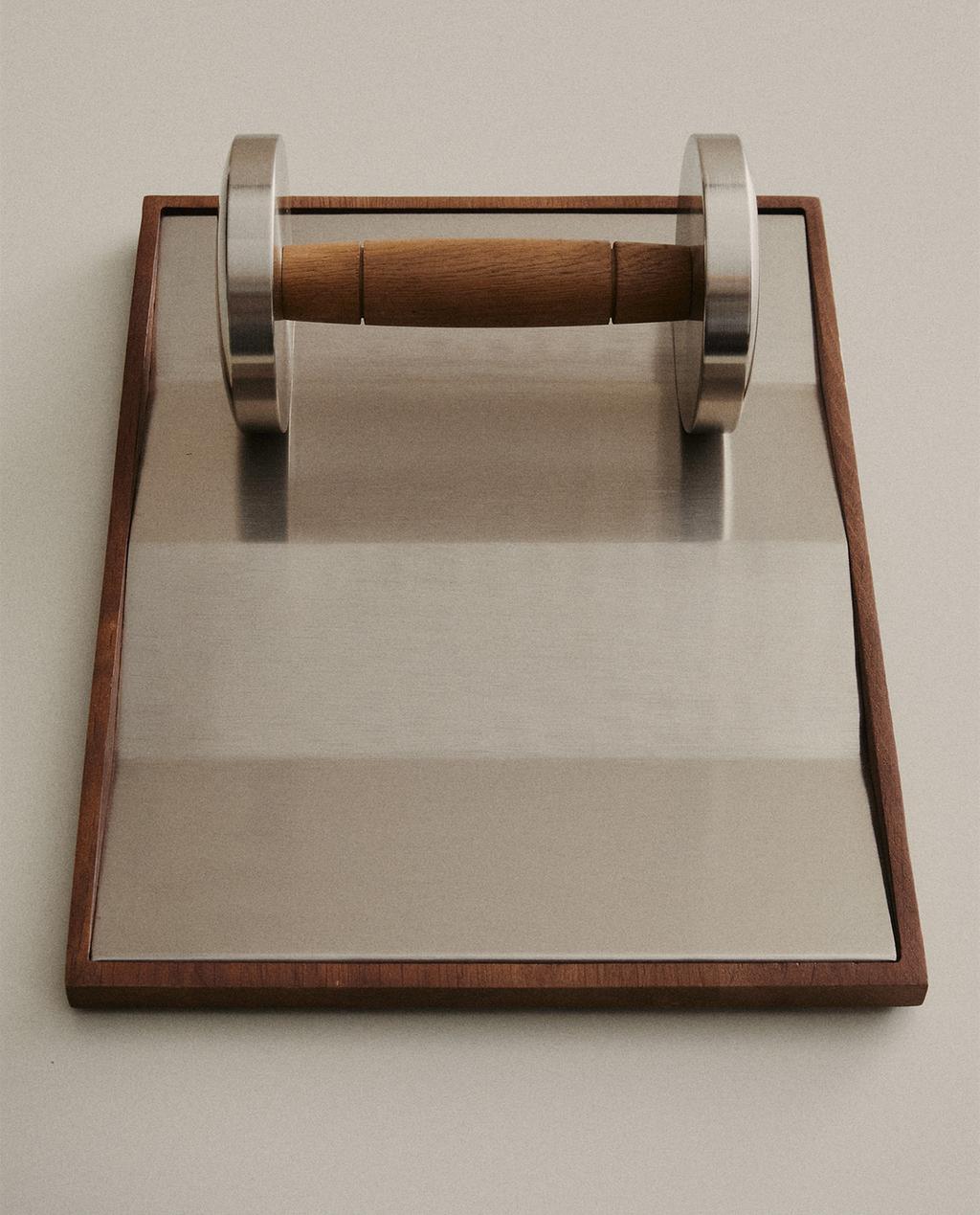 OAK AND STEEL DUMBBELL STAND