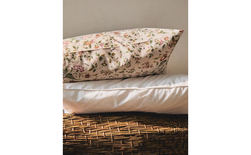 FLORAL SATEEN PILLOWCASE (300 THREAD COUNT)