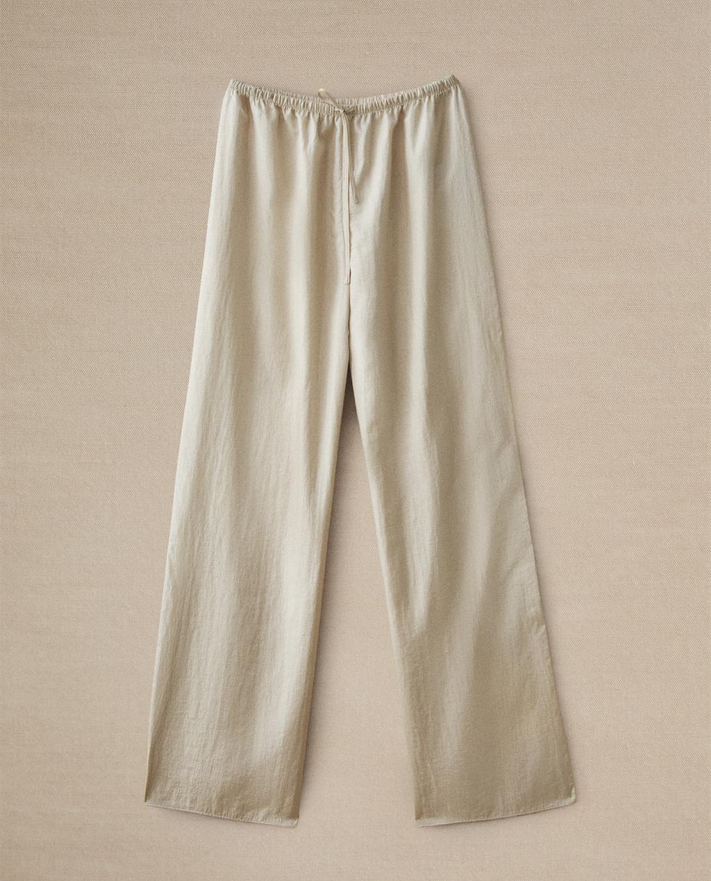 PANTALON FINITION SATINÉE